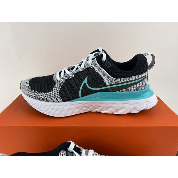 Nike React Infinity Run Flyknit 2 Women's Sneakers Shoes Teal Gray CT2423 103 - Picture 5 of 12